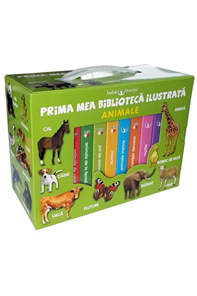 Editura Litera Prima mea biblioteca ilustrata. Animale. Bebe invata (8 cartic...