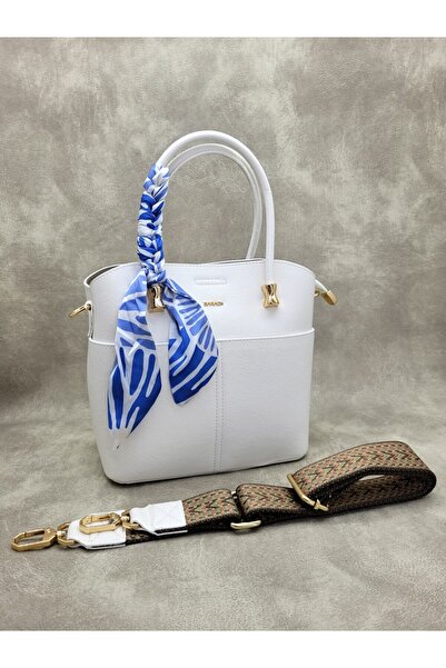 SARACH el ve omuz fularlı kadın çantası