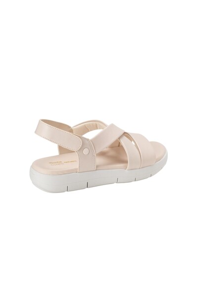 BATA Casual Women Ankle Strap Sandals Beige