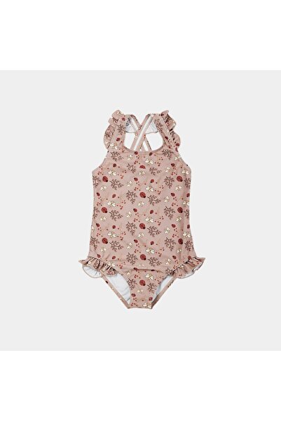 Nuuroo Children's UV Protection Swimwear - Ariel Sand Flower Bee - Size 110-116