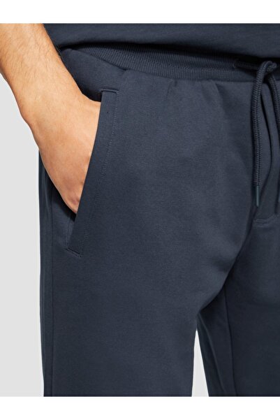 s.Oliver Men's Detroit mid-rise cotton sweatpants, Regular fit, Dark Navy, L