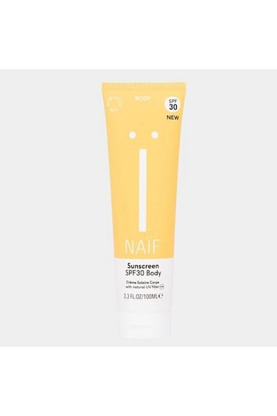 Naif Natural Sunscreen Cream, 100ml SPF30, For Adults and Children