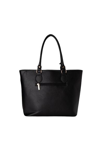 BATA Patterned Tote Bag Black
