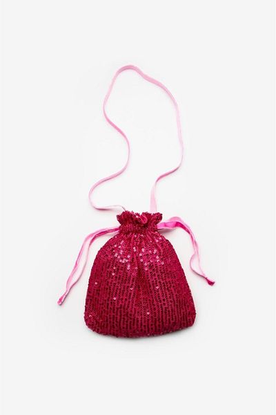 Le Mabelle Fuchsia Sequined Girl's Bag