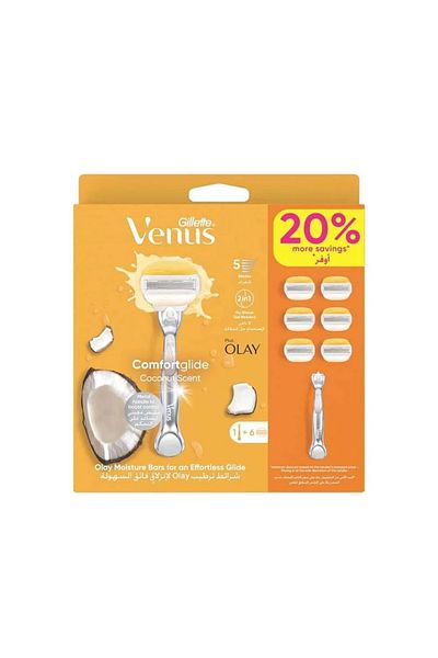 Gillette Gillette Venus ComfortGlide Coconut 1 Handle 6 Blades
