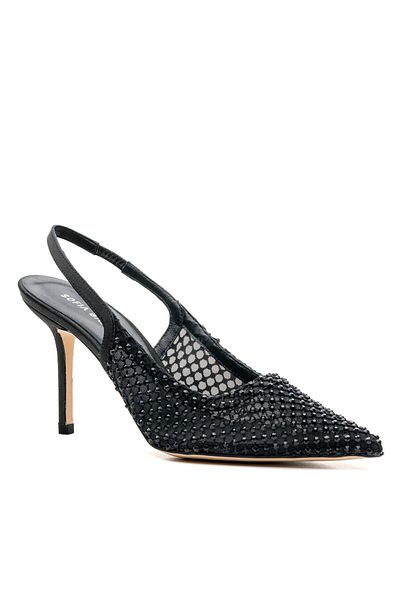Sofia Baldi Evens Black Textile Women's Stiletto & Evening Dress