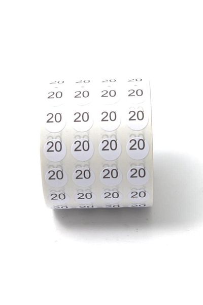 FDM Numbered Sticker Number 30 (1 Roll 3500 Pcs)