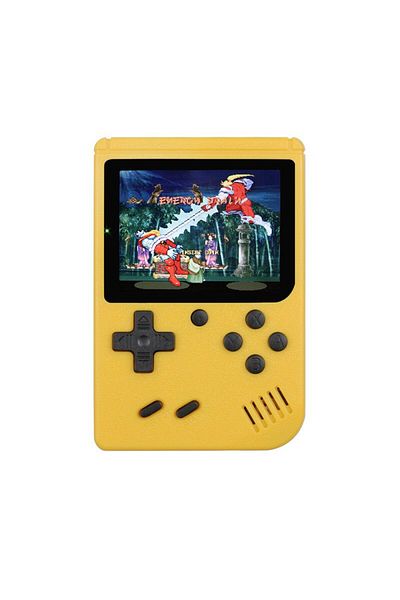 Choice Yellow NEW Portable Retro Mini Video Game Console 8-Bit Handheld Game Player Built-in 400 Games AV O