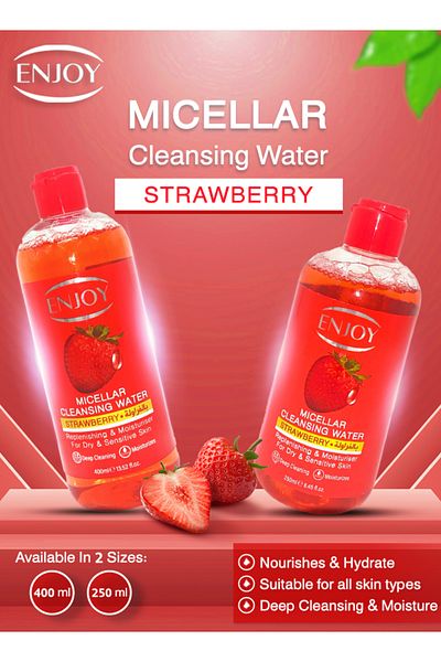 Enjoy Strawbery Micelar Cleansing Water 400ml