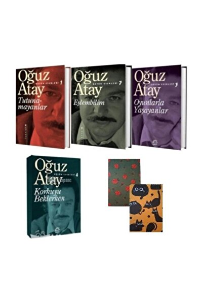 İletişim Yayınları OĞUZ ATAY TUTUNAMAYANLAR – EYLEMBİLİM – OYUNLARLA YAŞAYANLAR-KORKUYU BEKLERKEN -2 Not Defteri HEDİYE