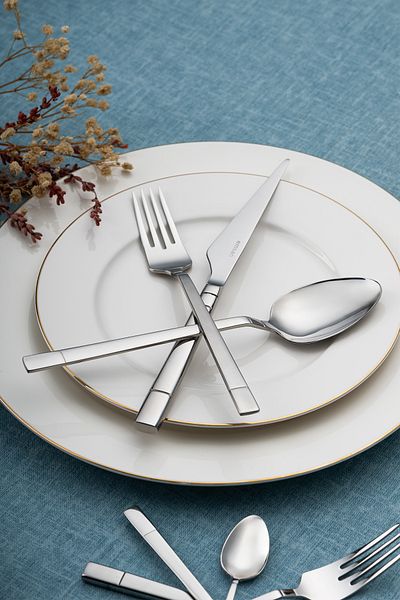 Emsan Deep 84 Piece 12-Person Cutlery Set