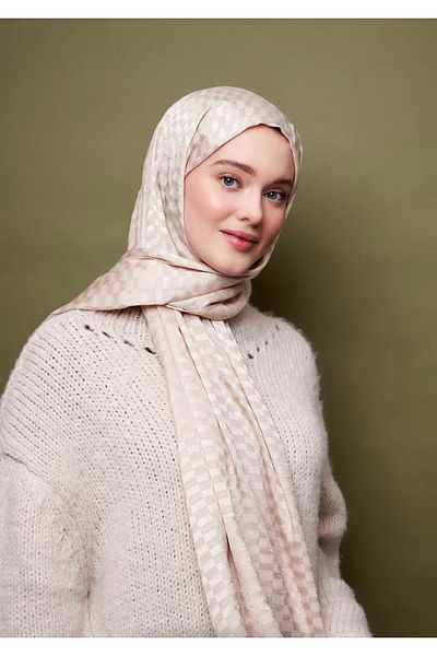 Modakaşmir Culoare jacquard șal