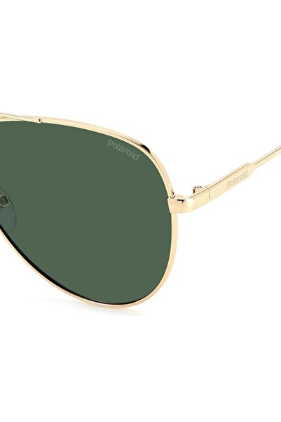 Polaroid , Unisex Polarized Aviator Sunglasses, Gold, PLD 6187/S/J5G60mm