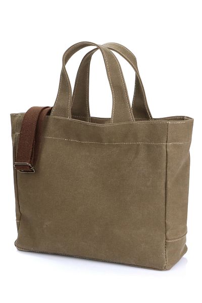 BS COMELY Candle Canvas Mink Shoulder Bag
