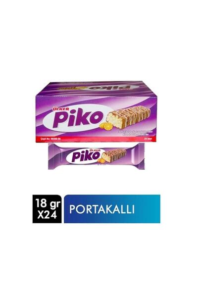 Ülker Piko Portakallı Kaplamalı Bar 18 g x 24 Adet