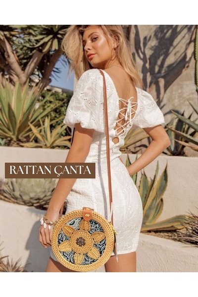 Genel Markalar Yuvarlak Hasır Çanta