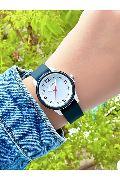 Ferrucci Jaga White Dial Black Cord Silicone Wrist Watch