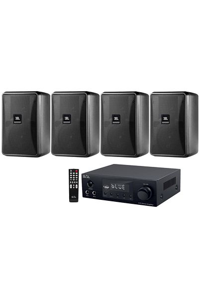 JBL JBL Control 23-1L outdoor sound system, 4 black speakers, bluetooth, USB, FM