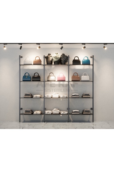 AFE DEKOR Mağaza Raf Sistemi, Askılık Sistemi, Butik Rafı, Mağaza Stand, Giyi...