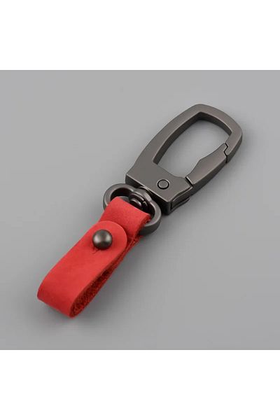 Choice Red Fashion Handmade Keychain Genuine Leather Keyring Diy Car Keychain Key Holder Keys Organizer Cha
