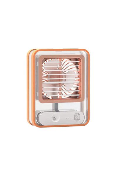 MACON Portable Mini Air Cooler & Humidifier USB Rechargeable Fan with Touch Control for Desktop