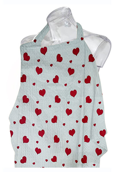 HALZEY Balenli Emzirme Örtüsü %100 Pamuk Oeko-tex Sertifikalı Organik Kumaş, 80x100 Cm Emzirme Önlüğü