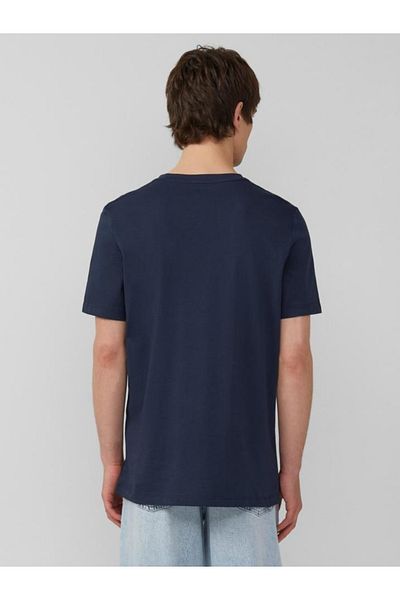 s.Oliver Tricou bărbătesc cu decolteu în V, croială regulată, bumbac, bleumarin, 3xl