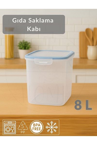 Jet's Home Vacuum Storage Container Air Free Bpa Free Lockable Large Food Storage Container 8 L