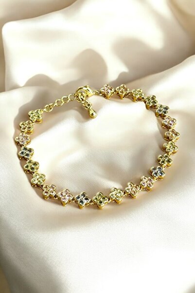 Elifsu Jewelry Flowers Highness Steel Bracelet