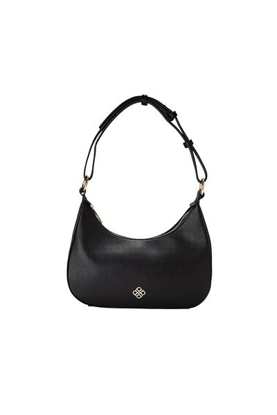 BATA Textured Hobo Bag Black