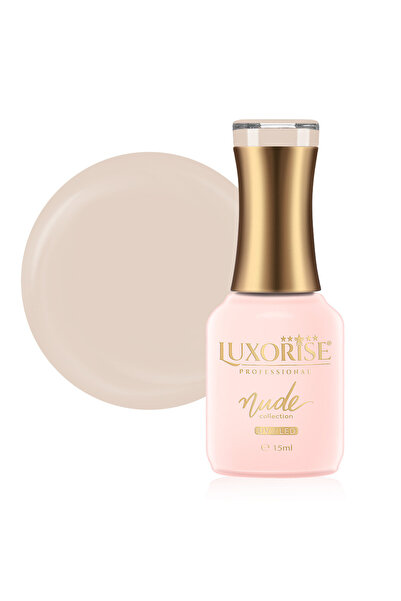 LUXORISE Oja semipermanentă Nude Collection LUXORISE, Cremă de migdale 15ml
