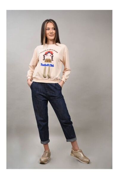 Cocco Rossa ΑΘΛΗΤΙΚΗ ΦΟΥΤΕΡ ΓΙΑ ΚΟΡΙΤΣΙΑ FOOTBALL CLUB GIULIA Μπεζ L-XL