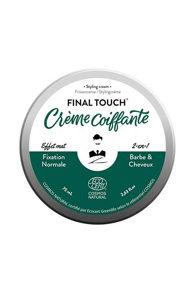 Monsieur Barbier FINAL TOUCH, 2-in-1 styling cream for beard and hair, matte effect, Monsieur Barbier, 75 ml
