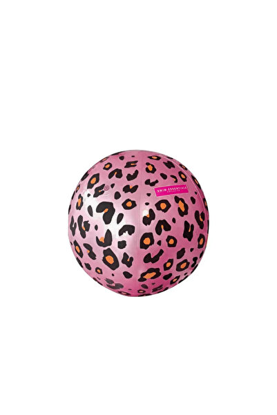 Swim Essentials Plaj Gold Leopard Fıskiyeli Şişme Top 60cm