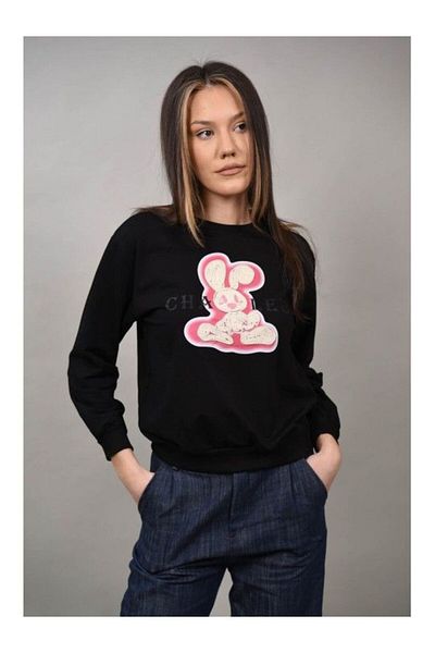 Cocco Rossa SPORTS SWEATSHIRT BUNNY EUFORIA Black L-XL