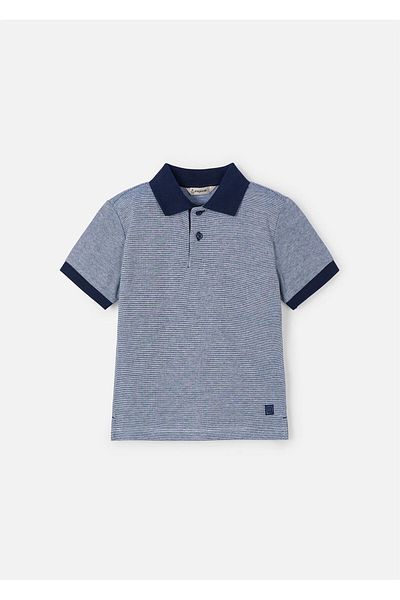 MAYORAL Tricou cu gât polo pentru băiat, bleumarin 3105