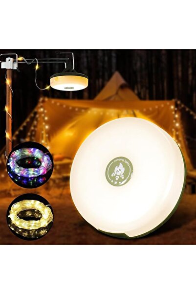 SHUFA 4'ü 1 Arada Kamp Lambası | LED Işık, Fener, Gece Lambası ve Işık Zincir...