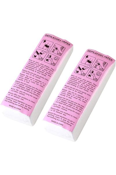 LA PERLA TECH Depilatory Wax Strip Hair Removal Epilators 200 Sheets Removal Strips Non-Woven for Face Leg, arm