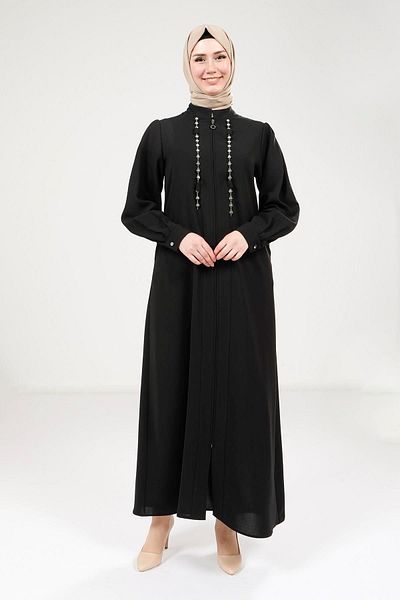 Beyza Αλυσίδα με Πέτρες Μαύρη Φεράτσα 9167