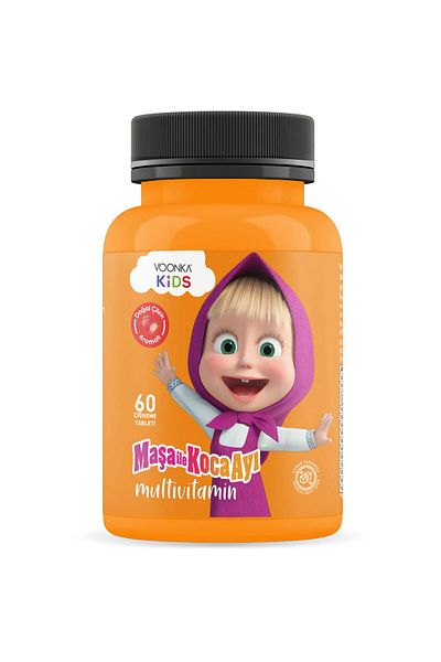 Voonka Masha and the Bear Multi Vitamin for Kids - 62 Capsules