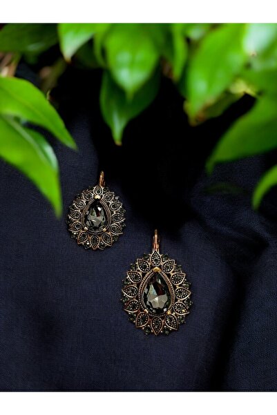 FUYA JEWELLERY Black Diamond Damla Küpe