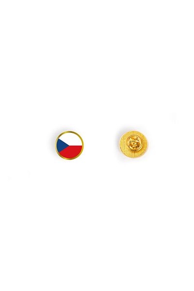 Arhi Design Round pin badge, Czech flag, 2 pieces