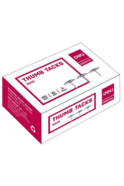 Deli Piuneze metalice 100 buc/cutie Deli