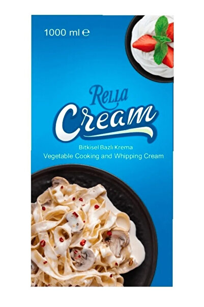 RELLA CREAM Rella Yemeklik Bitkisel Krema 1 LT x 12 Adet (Koli)
