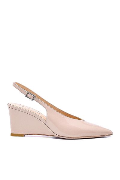 Sofia Baldi Pean Beige Patent Leather Women's Fill Heel