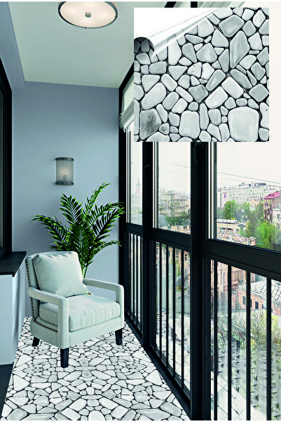 Baskı Madeni Doğal Taş Görünümlü Yapışkanlı Yer, Tezgah Arası, Masa, Duvar Ka...