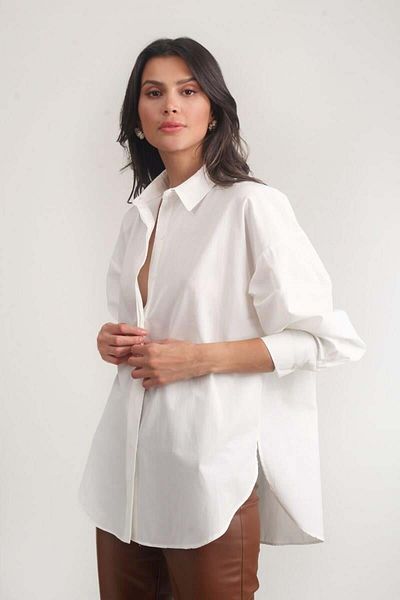 Spazio Antonina Oversize Shirt Ecru