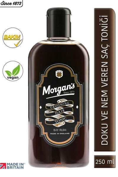 Morgan's Pomade Morgan's Bay Rum Grooming Hair Tonic - Canlandırıcı Saç Bakım Toniği 250 ml