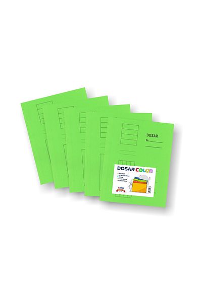 Arhi Design Color rail file, cardboard 230 g/m2, 2 sets, 5 pcs/set, Green