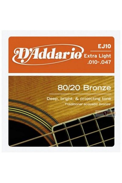 Daddario D'addario Acoustic Guitar String Ej10 D'addarıo